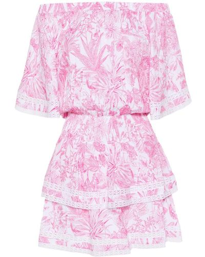 Melissa Odabash Micha Exotica-print Dress - Pink