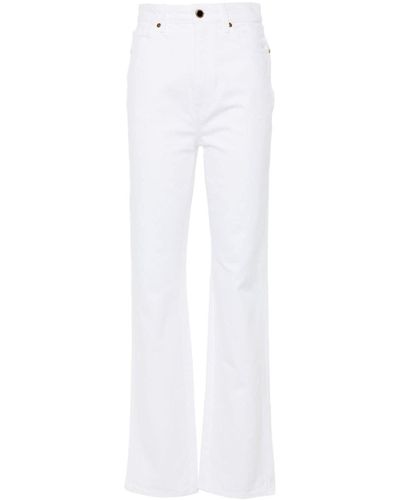 Khaite Danielle Straight-leg Jeans - White