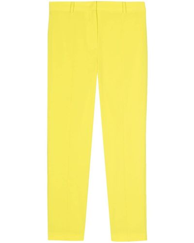 Patrizia Pepe Crepe Tapered Trousers - Yellow