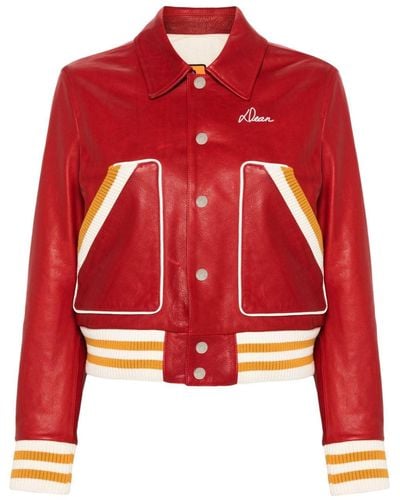 DSquared² Leather Jacket, - Red