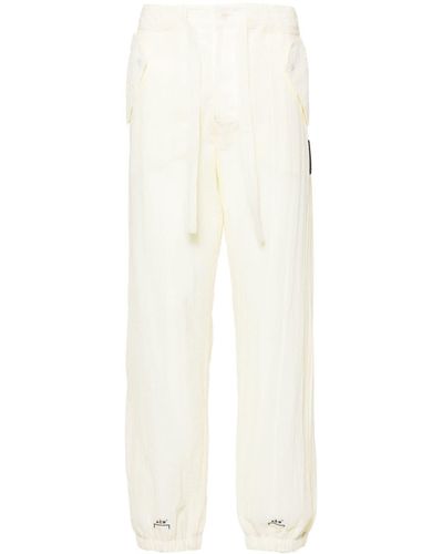 A_COLD_WALL* Pantalones de chándal Cinch con efecto arrugado - Blanco