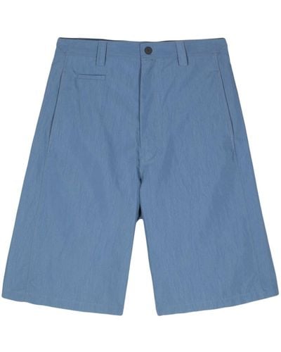 Maison Kitsuné Logo-patch Bermuda Shorts - Blue