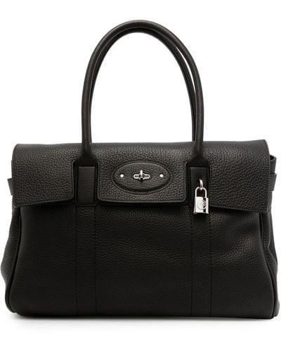 Mulberry Bayswater Grained Tote Bag - Black