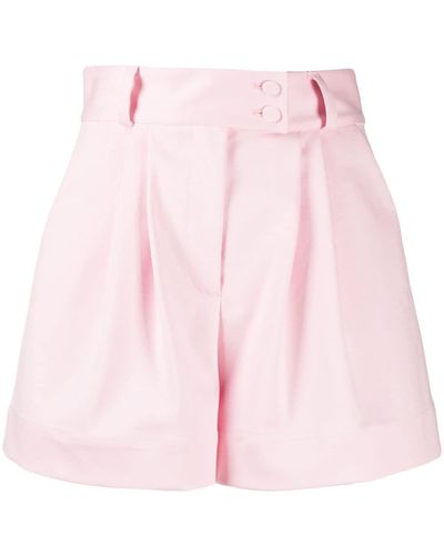 Styland Pleated Waist Shorts - Pink