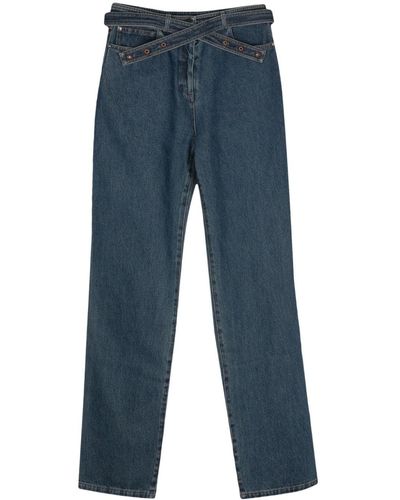 Paris Georgia Basics Straight Jeans - Blauw