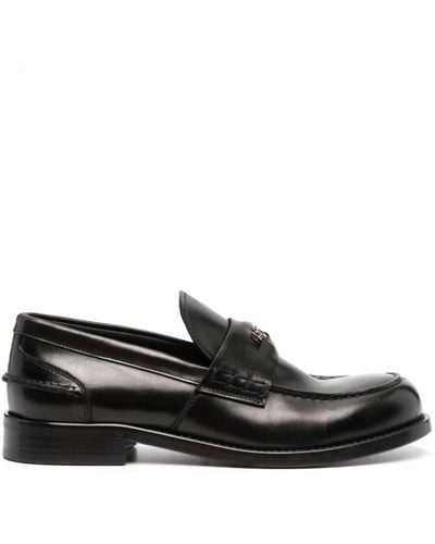 Roberto Cavalli Leren Loafers - Zwart