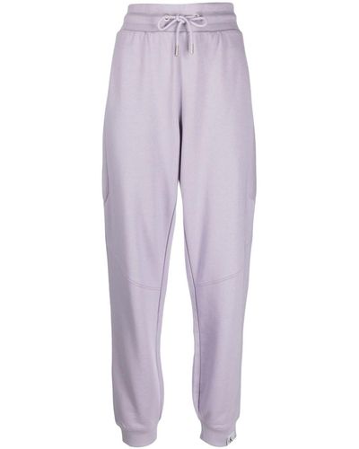 Calvin Klein Tab Jersey Track Pants - Purple