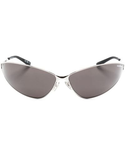 Balenciaga Razor Cat-Eye-Sonnenbrille - Grau