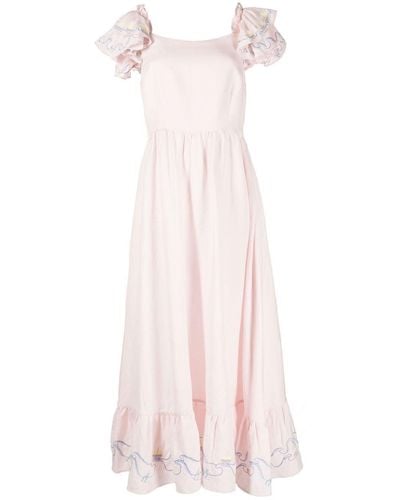 Helmstedt Brise Ruffled-detail Dress - Pink