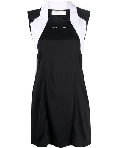 1017 ALYX 9SM Ärmelloses Kleid mit Logo-Print - Schwarz