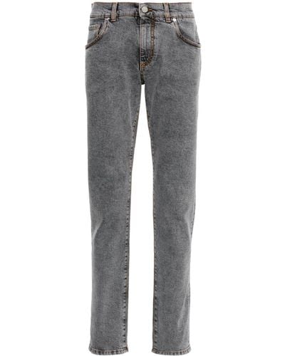 Etro Jeans Met Toelopende Pijpen - Grijs