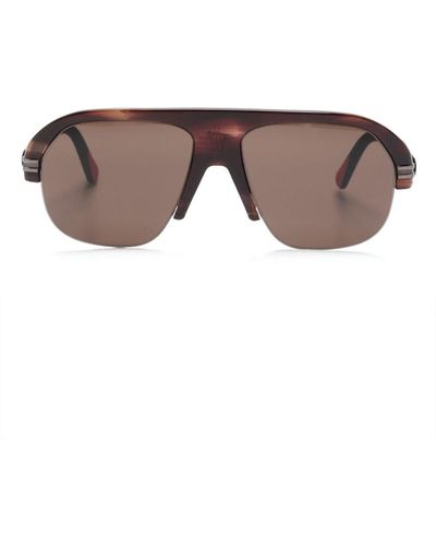 Moncler Pilot-frame Sunglasses - Brown