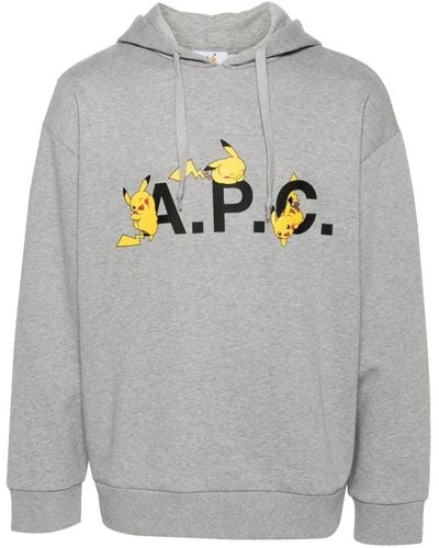 A.P.C. Pikachu パーカー - グレー