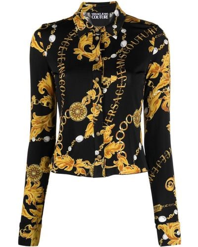 Versace Camicia Chain Couture - Nero