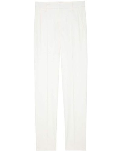 Zadig & Voltaire Prune Tapered Crepe Pants - White