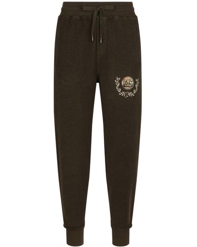 Dolce & Gabbana Pantaloni sportivi con stampa - Nero