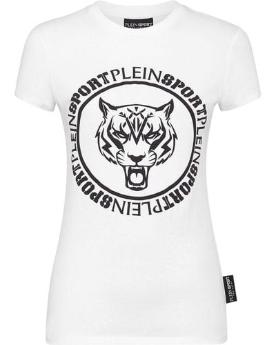 Philipp Plein T-Shirt mit Logo-Print - Grau