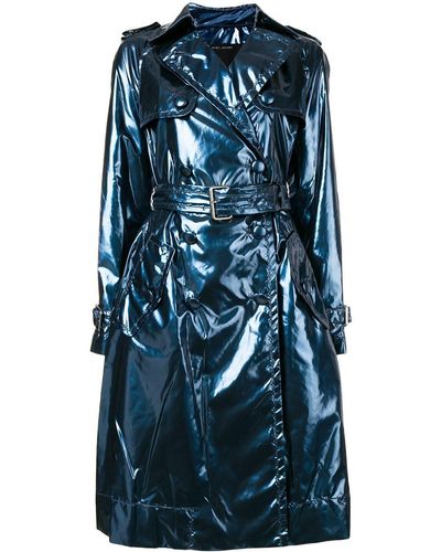 Marc Jacobs Trench in vinile - Blu
