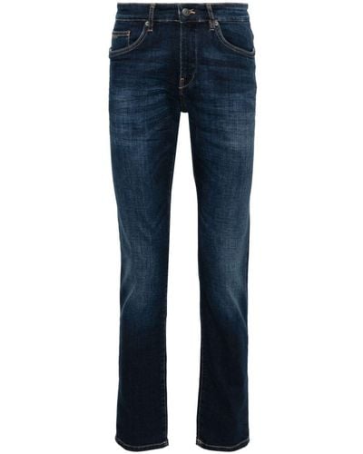 BOSS Mid-rise Slim-fit Jeans - Blue