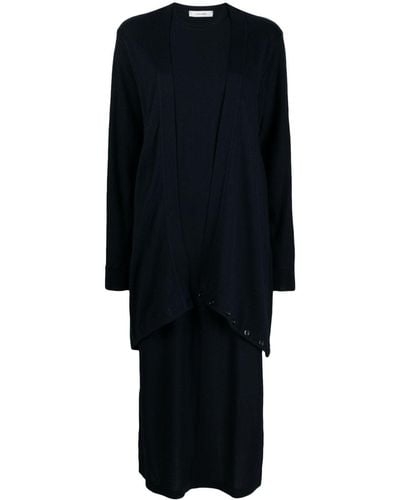 Lemaire Wool Blend Midi Dress - Black