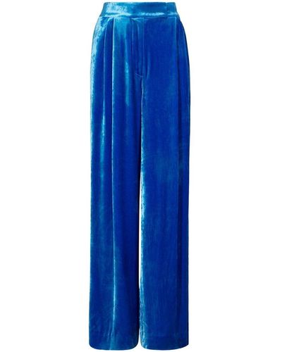 Proenza Schouler Wide-leg Velvet Pants - Blue