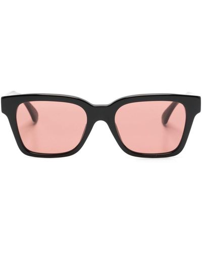 Retrosuperfuture America Sonnenbrille mit eckigem Gestell - Pink
