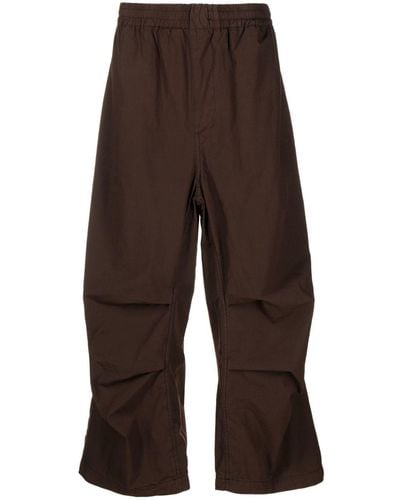 Sunnei Pull-on Wide-leg Trousers - Brown