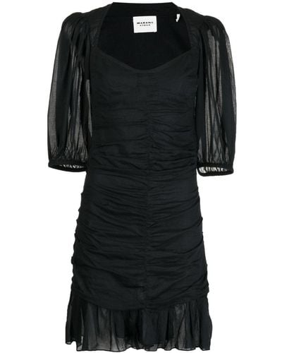 Isabel Marant Lunesa Cotton Minidress - Black