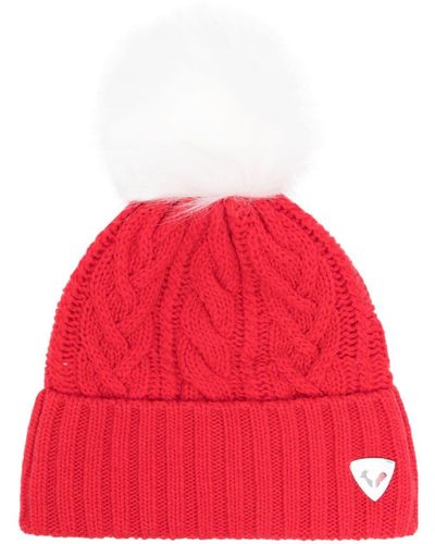Rossignol Mady Cable-knit Beanie - Red