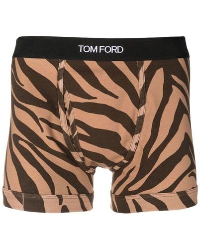 Tom Ford Shorts mit Zebra-Print - Schwarz
