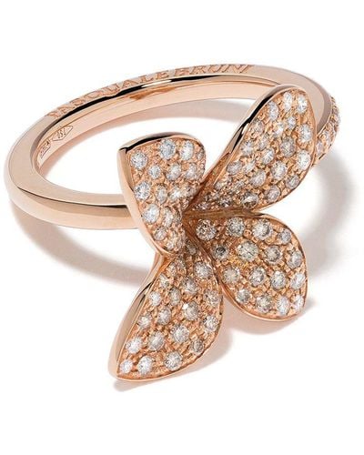 Pasquale Bruni 18kt Rose Gold Petit Garden Diamond Ring - Pink
