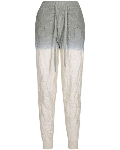 Twenty Crossover Netting Gradient Track Pants - Gray