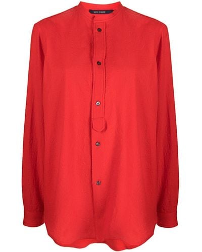 Sofie D'Hoore Long-sleeve Wool Shirt - Red