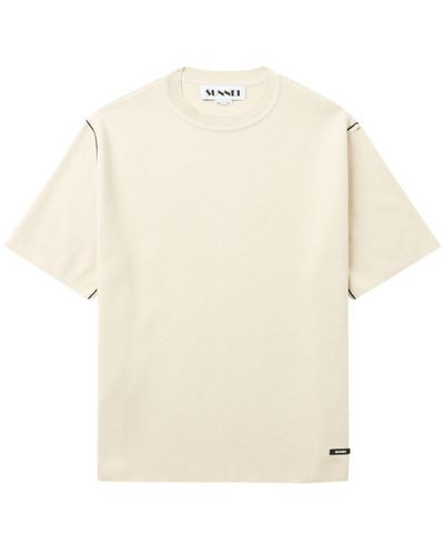 Sunnei T-shirt en coton à manches courtes - Blanc