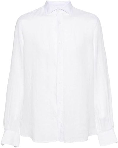 Peserico Hemd aus Leinen - Weiß