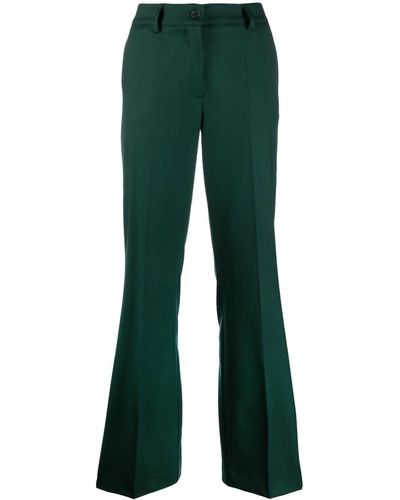 P.A.R.O.S.H. Pantalones de vestir de talle alto - Verde