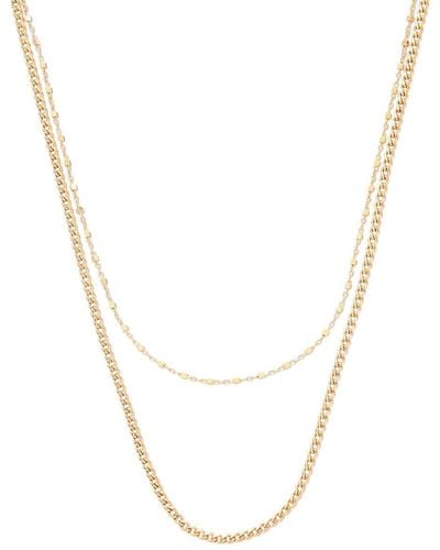 Zoe Chicco 14kt Yellow Gold Layered Necklace - White