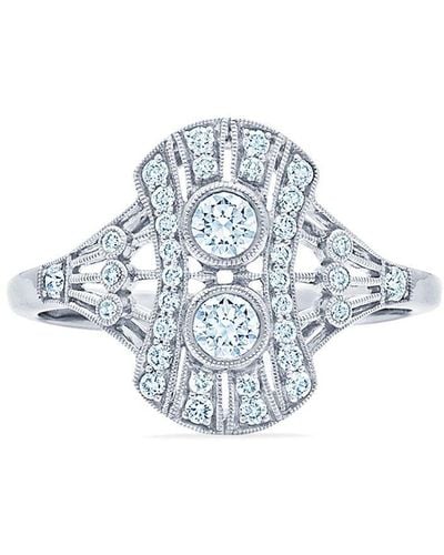 Kwiat 18kt White Gold Diamond Splendor Petite Filigree Ring - Metallic