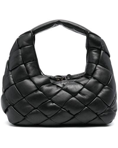 Officine Creative Class Interwoven Leather Tote Bag - Black