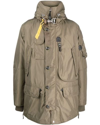 Parajumpers Right Hand Masterpiece Hooded Coat - Grey