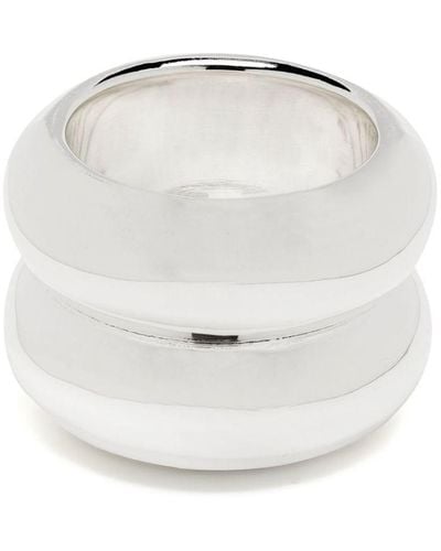 Uncommon Matters Breve Double-brand Ring - Metallic