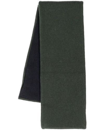 N.Peal Cashmere Two-tone Cashmere Scarf - Green