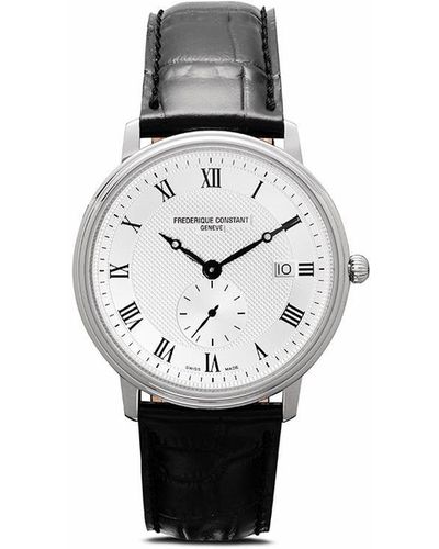Frederique Constant Reloj Slimline Gents Small Seconds de 39mm - Blanco