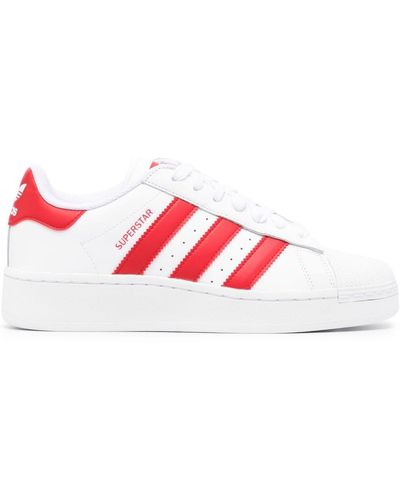 adidas Superstar Leather Sneakers - Red