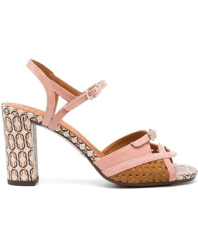 Chie Mihara Bindi 75mm Leather Sandals - Pink