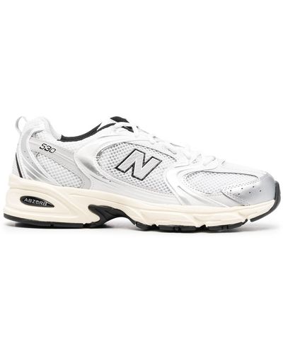 New Balance Logo-patch Low-top Sneakers - Multicolor