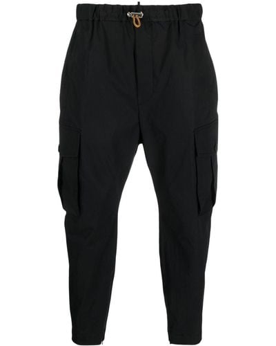 DSquared² Drawstring Tapered Trousers - Black