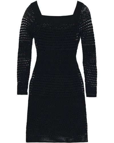 Tom Ford Pointelle-knit Mini Dress - Black