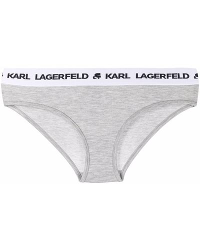 Karl Lagerfeld ロゴウエスト ショーツ - グレー