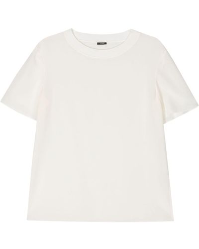 JOSEPH Rubin T-Shirt aus Seide - Weiß